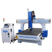 1325 3D Wood Carving CNC Router, 4 Axis Woodworking Engraver, MDF Wood Board Cutting Machine, Round Cylinder Mold Engraving CNC